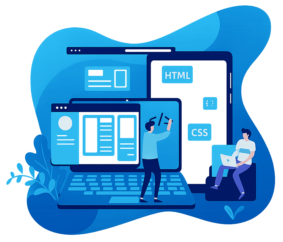 Ilustração de serviços do site fonsis